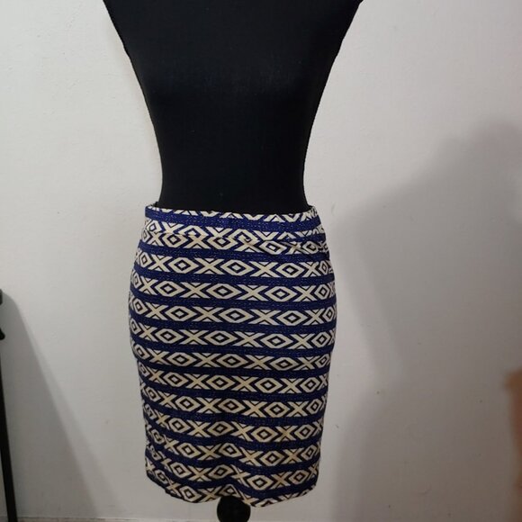 Billabong Tribal Geometric Stertchy Mini Skirt - Picture 1 of 7